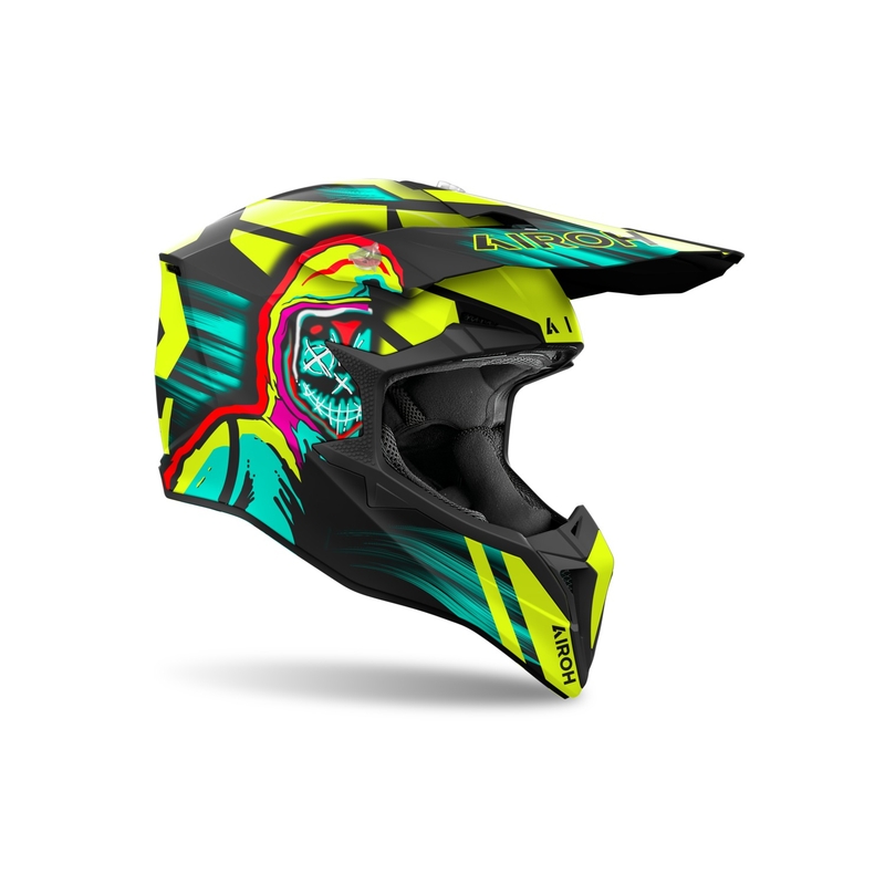 Airoh Wraaap Cyber motocross sisak matt sárga