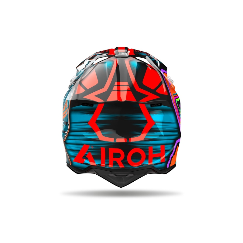 Airoh Wraaap Cyber motocross sisak fényes narancssárga