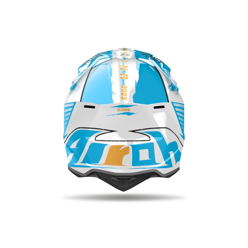 Airoh Wraaap Six Days Argentina 2024 motocross sisak - limitált kiadású fényes kivitelben