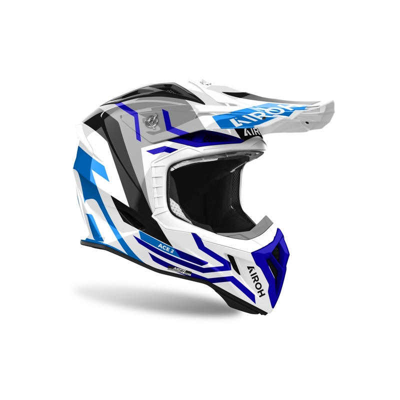 Motocross sisak Airoh Aviator Ace 2 Ground fényes kék
