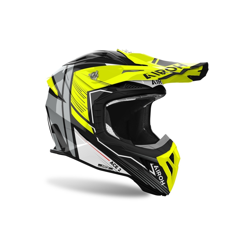 Airoh Aviator Ace 2 Engine Motocross Bukósisak, fényes sárga