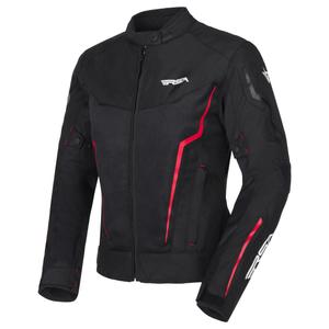 RSA Bolt női motoros kabát fekete-fehér-piros