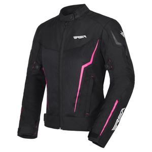 RSA Bolt női motoros kabát fekete-fehér-rózsaszín