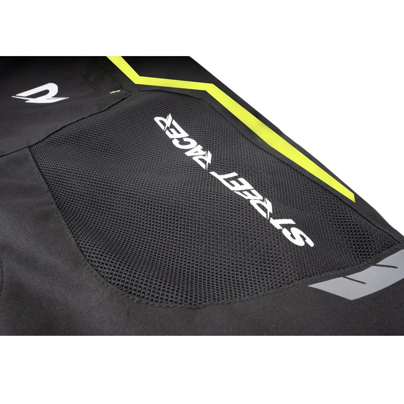 Street Racer Flex Air motoros nadrág fekete-fluo sárga