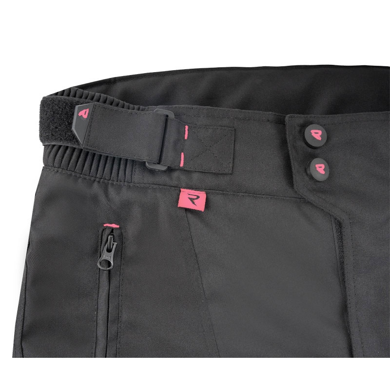 Street Racer Vix női motoros nadrág fekete-rózsaszín