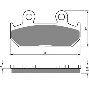 Fékbetét GOLDFREN 025 S3