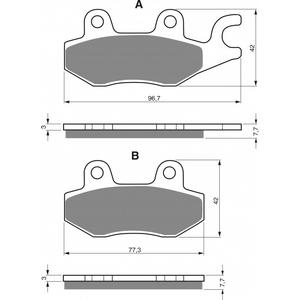 Fékbetét GOLDFREN 009 S33 STREET REAR