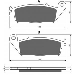 Fékbetét GOLDFREN 022 S33 STREET FRONT