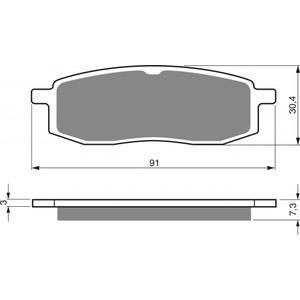 Fékbetét GOLDFREN 043 AD