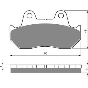 Fékbetét GOLDFREN 050 AD  STREET