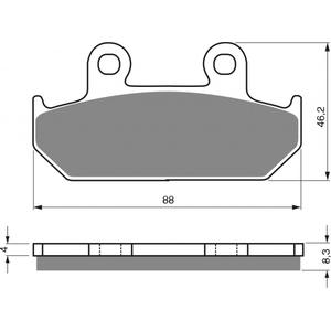 Fékbetét GOLDFREN 051 AD  STREET