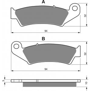 Fékbetét GOLDFREN 052 AD  STREET