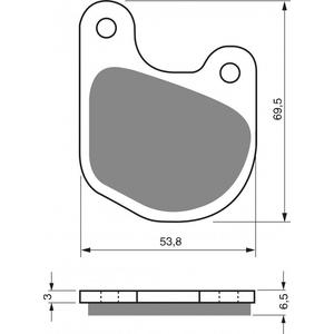 Fékbetét GOLDFREN 059 S3 (1 left + 1 right)