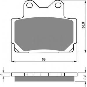 Fékbetét GOLDFREN 067 AD  STREET