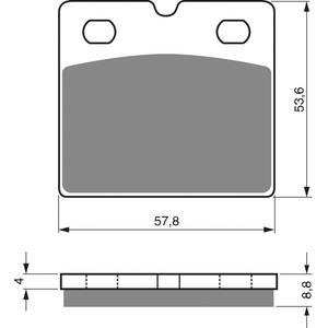 Fékbetét GOLDFREN 072 S3