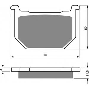 Fékbetét GOLDFREN 075 AD  OFF-ROAD FRONT