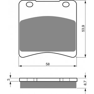 Fékbetét GOLDFREN 085 S3