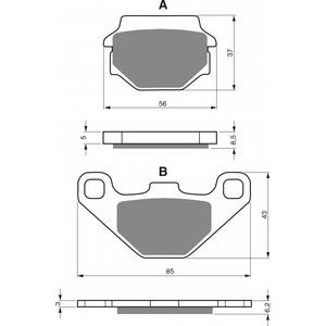 Fékbetét GOLDFREN 086 AD  OFF-ROAD FRONT
