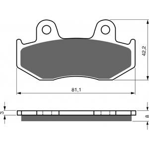 Fékbetét GOLDFREN 102 AD  STREET
