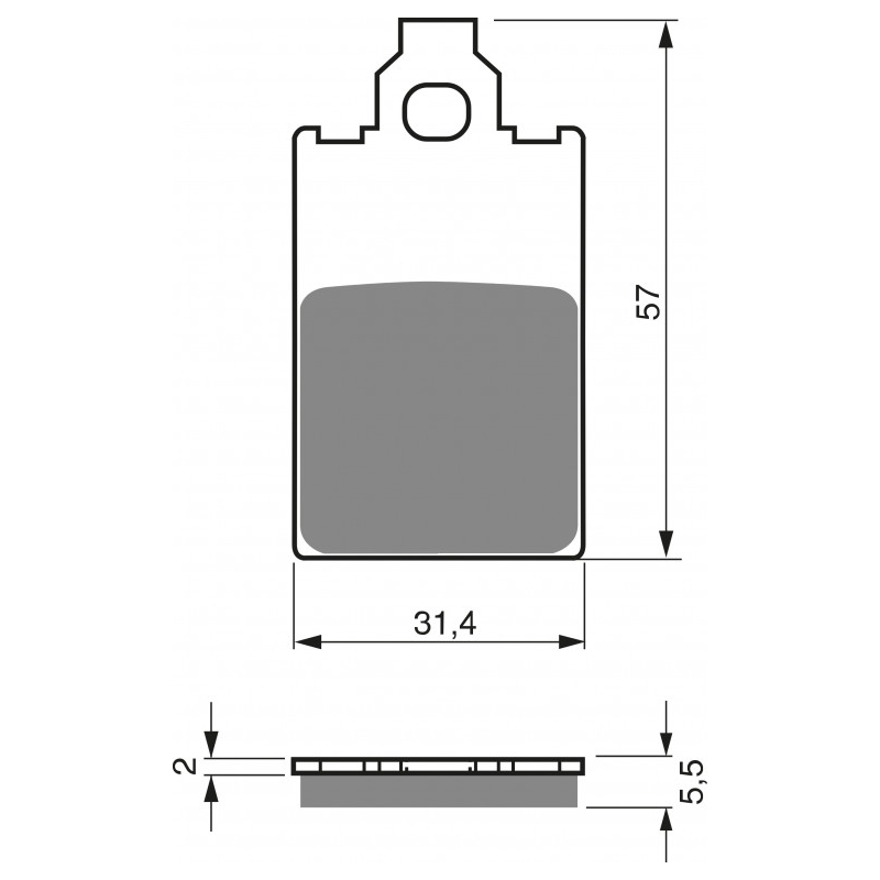 Fékbetét GOLDFREN AD