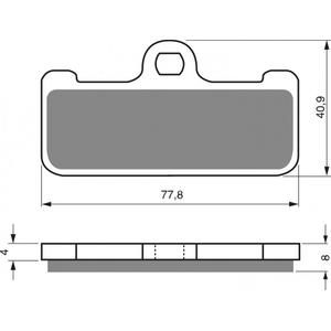 Fékbetét GOLDFREN 116 GP6