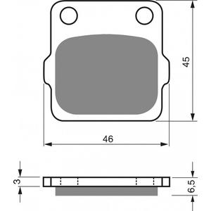 Fékbetét GOLDFREN 077 K1