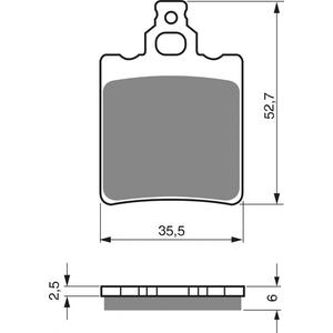 Fékbetét GOLDFREN 096 K1