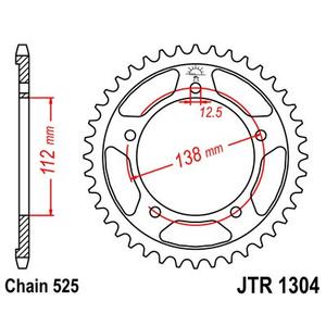 Csillagkerék JT JTR 1304-42 42 fogak,525