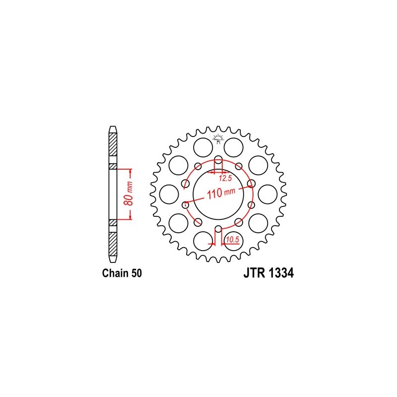 Csillagkerék JT 44 fogak,530