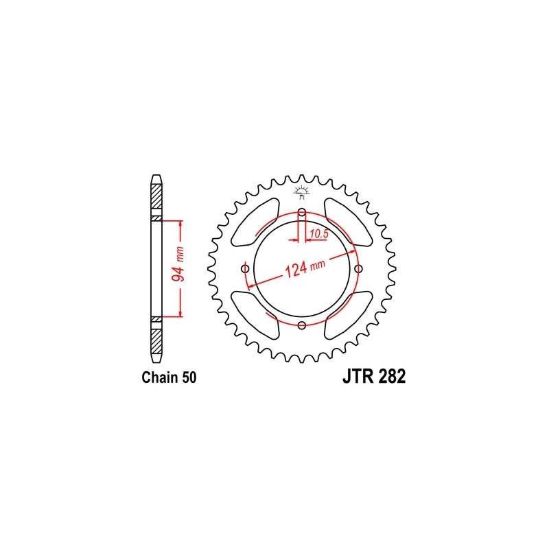Csillagkerék JT 34 fogak,530