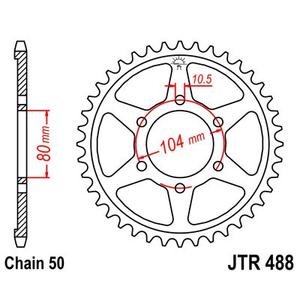Csillagkerék JT JTR 488-41 41 fogak,530