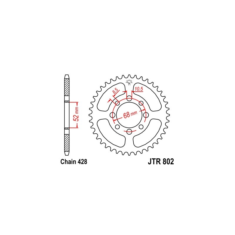 Csillagkerék JT 42 fogak,428