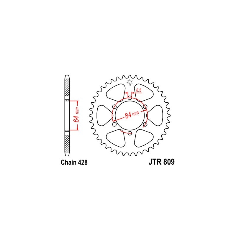 Csillagkerék JT 55 fogak,428