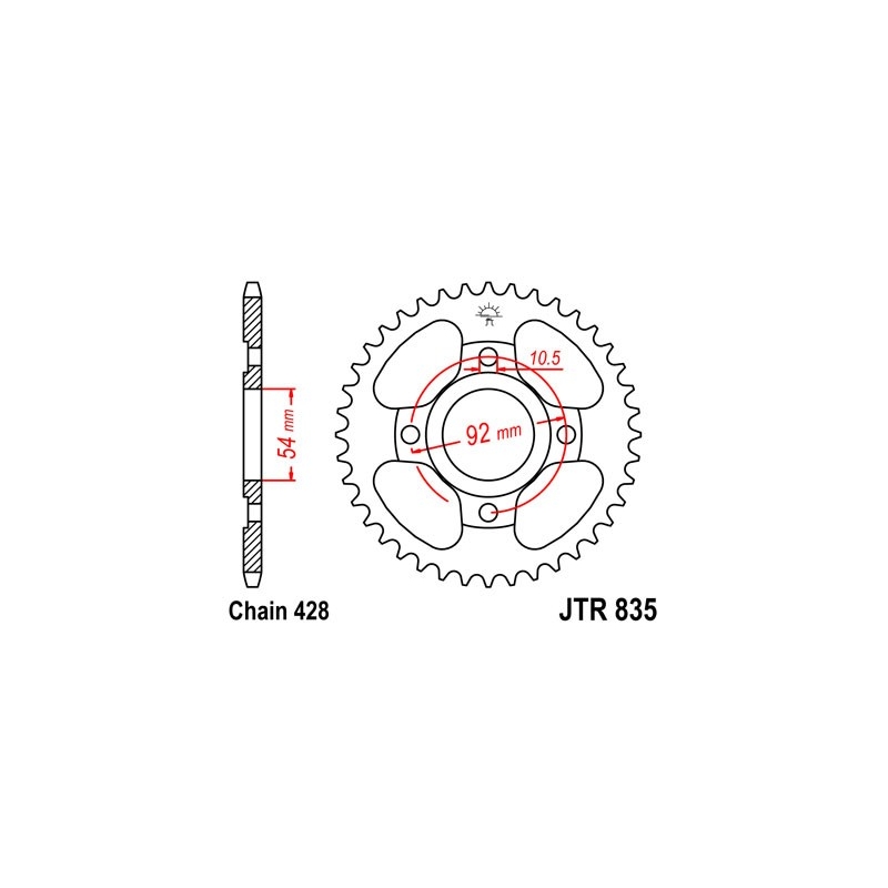 Csillagkerék JT 49 fogak,428