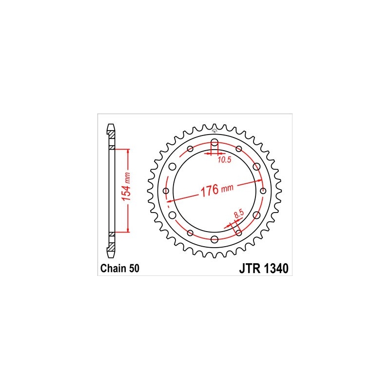 Csillagkerék JT 44 fogak,530