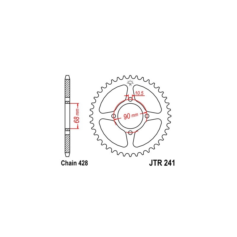 Csillagkerék JT 53 fogak,428