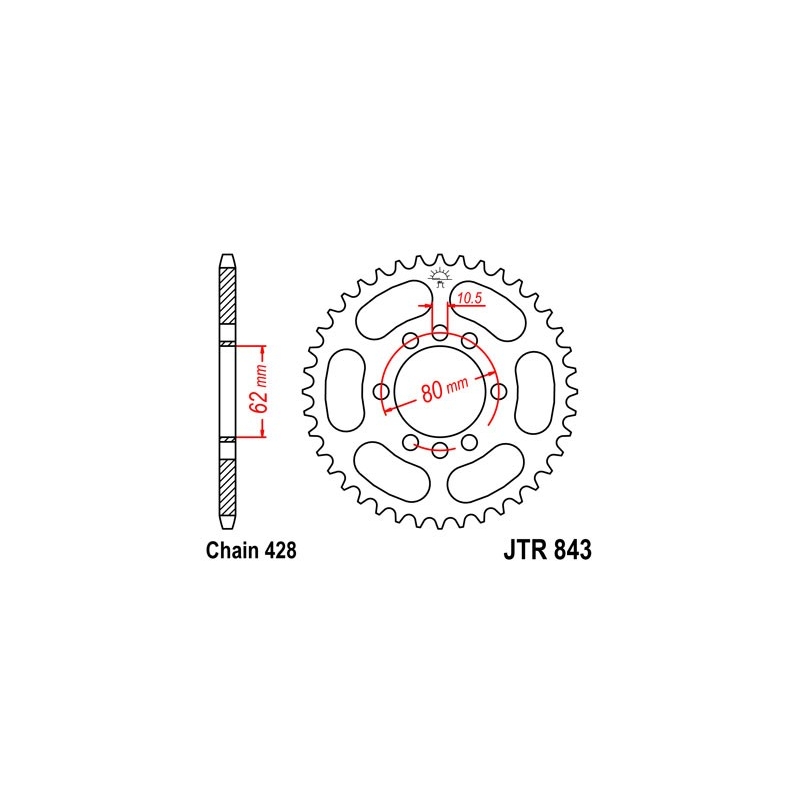 Csillagkerék JT 53 fogak,428