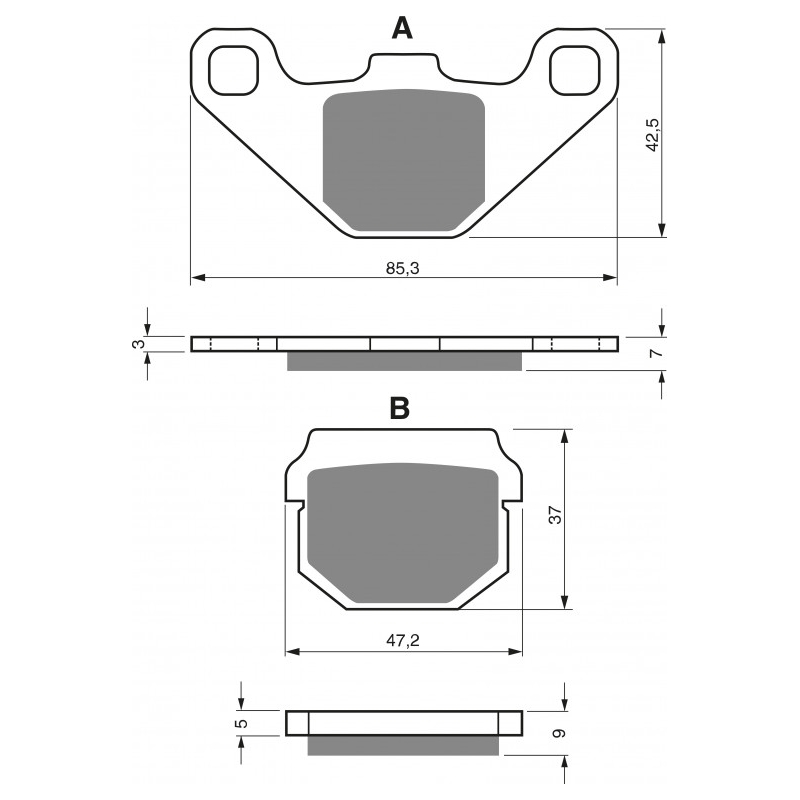 Fékbetét GOLDFREN K1