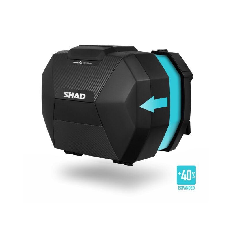 Oldalsó csomagtartók SHAD SH38X (felnagyítható vázlat) Karbon