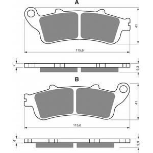 Fékbetét GOLDFREN 135 S3