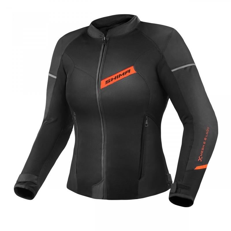 Shima X-MESH 2.0 női motoros dzseki fekete-piros