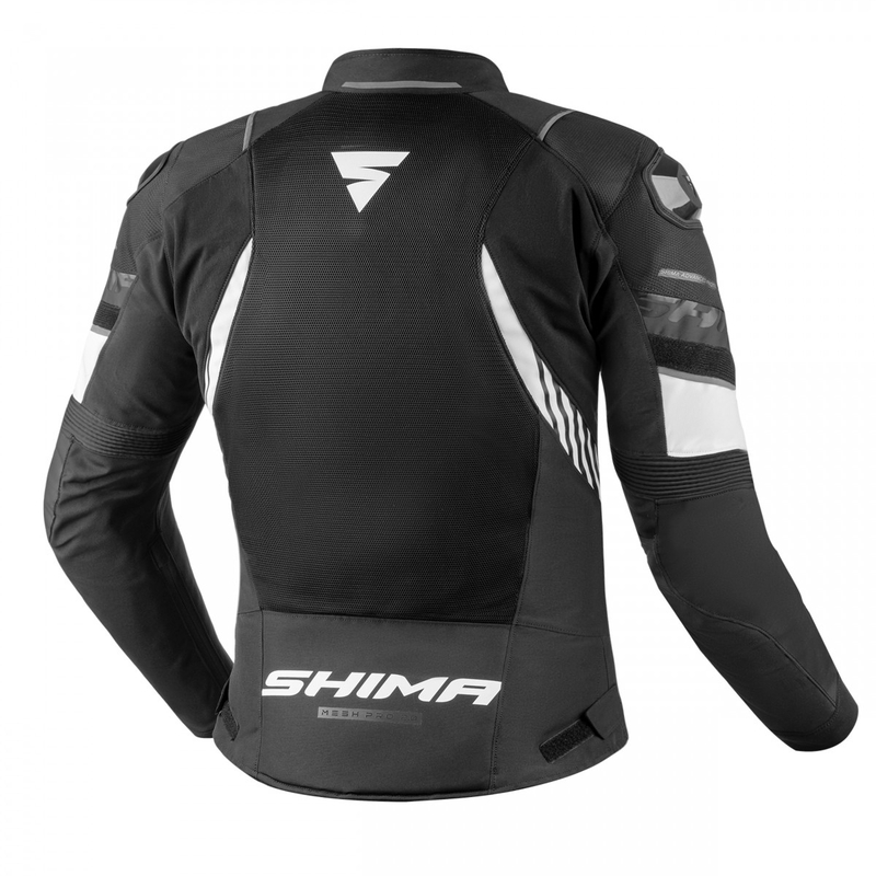 Shima MESHPRO 2.0 motoros kabát fekete-fehér