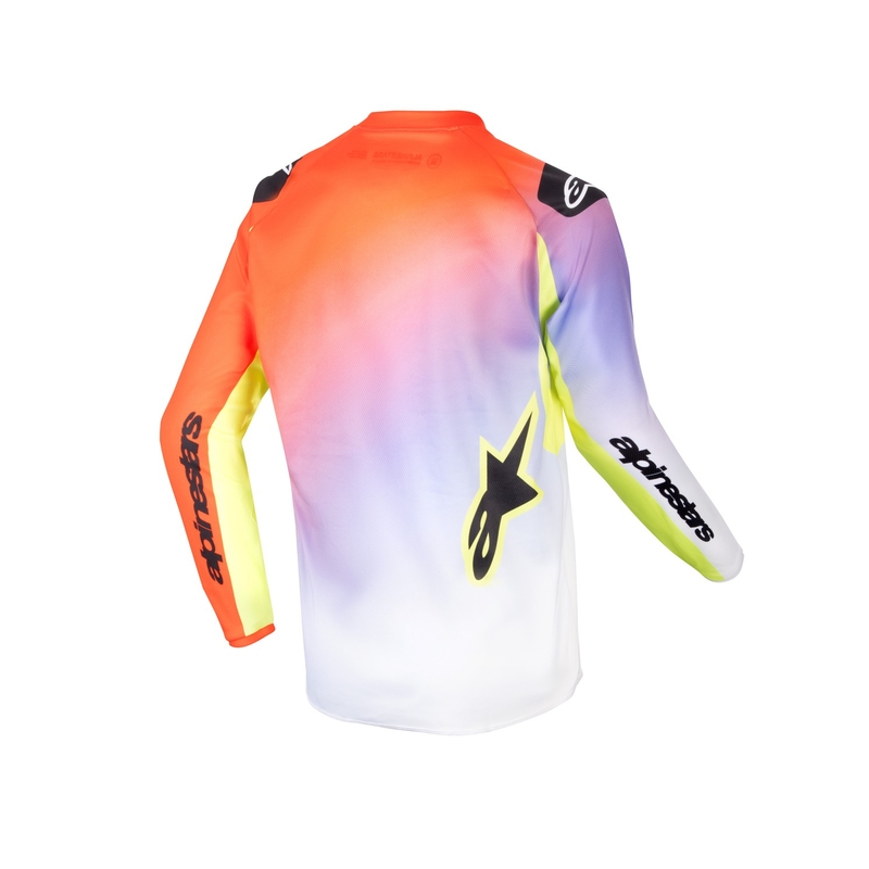 Alpinestars Racer Lucent 2024 gyerek motokrossz mez fehér-fekete-fluo sárga