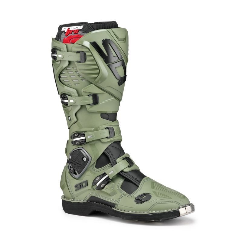 SIDI CROSSFIRE 3 motoros csizma zöld-fekete