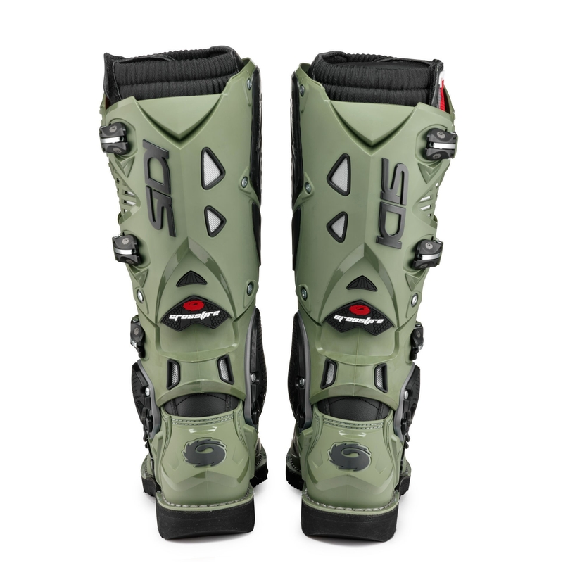 SIDI CROSSFIRE 3 motoros csizma zöld-fekete