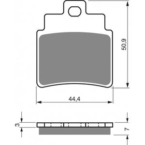 Fékbetét GOLDFREN 140 AD  STREET (1 set = 4 pcs)