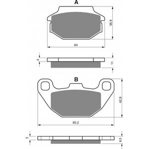 Fékbetét GOLDFREN 183 AD  STREET