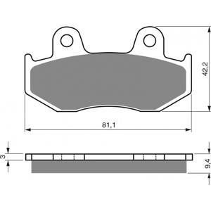 Fékbetét GOLDFREN 188 AD  STREET