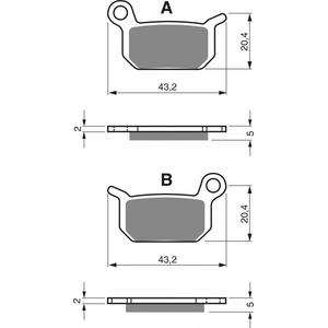 Fékbetét GOLDFREN 190 AD