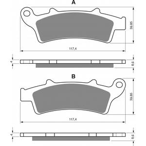 Fékbetét GOLDFREN 193 AD  OFF-ROAD FRONT